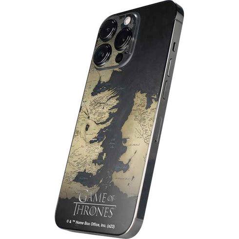 Game of Thrones: Westeros Map iPhone 14 Pro Skin